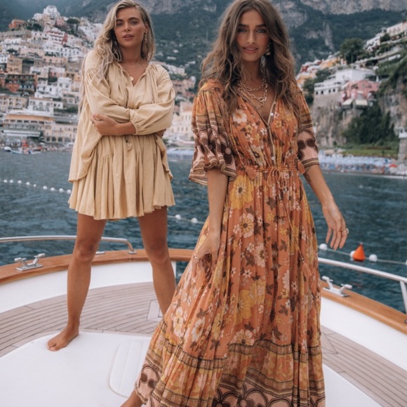 Free People Cotton Buttercup Gown By Spell And The Gypsy Collective In Orange Lyst